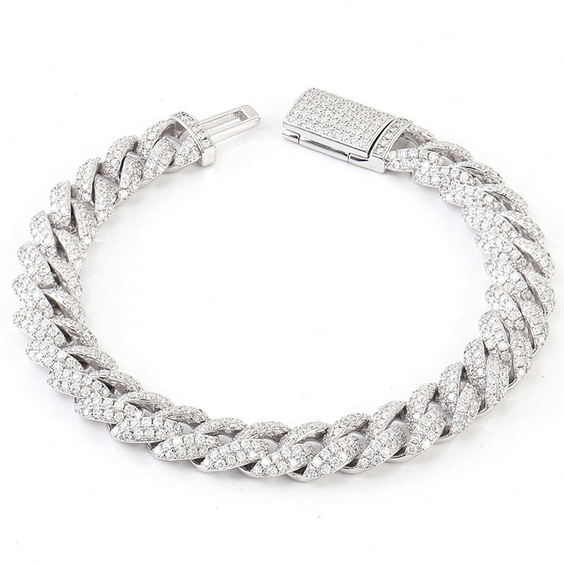 VVS 18mm Moissanite Cuban Link Bracelet Elite