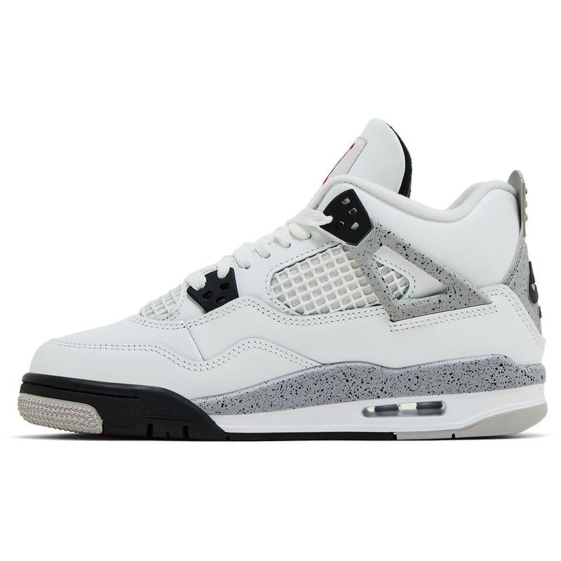 Nike Air Jordan 4 Retro White Cement IB4171-100 GS & Women'S Fashion Sneaker New
