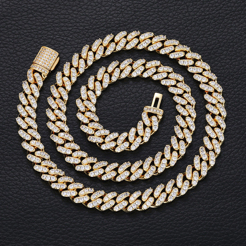 8mm VVS Moissanite Iced Out Cuban Link