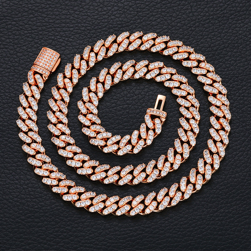 8mm VVS Moissanite Iced Out Cuban Link