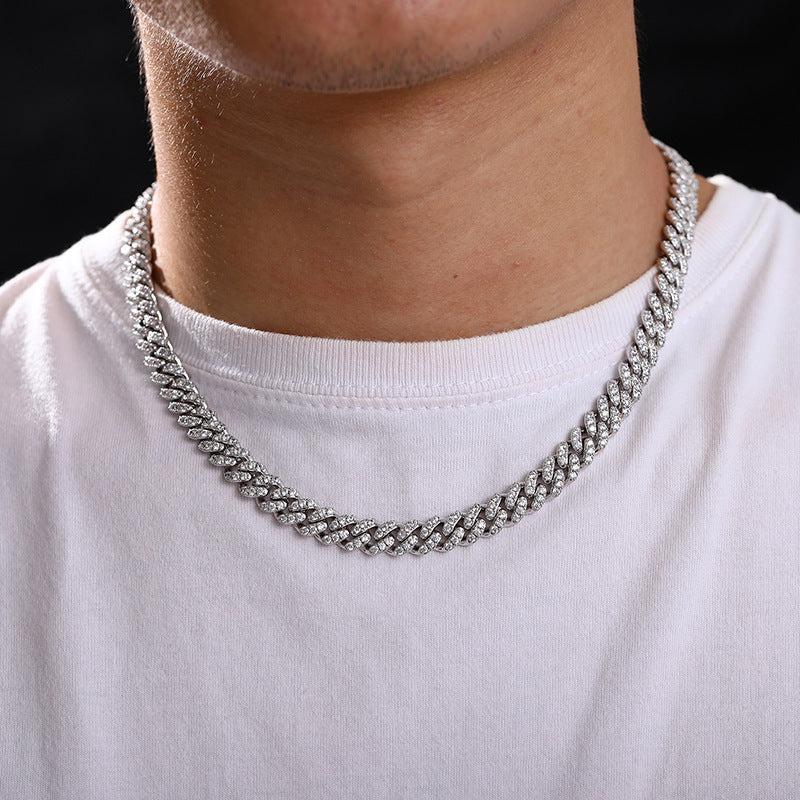 8mm VVS Moissanite Iced Out Cuban Link