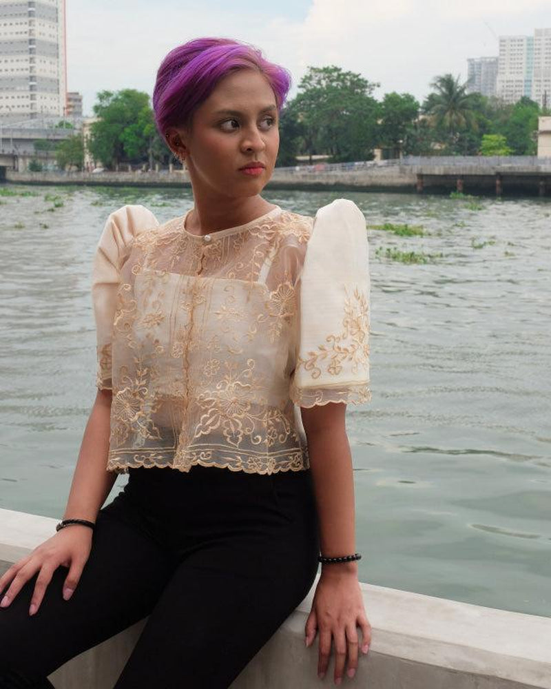 Cream Butterfly Sleeve Bolero