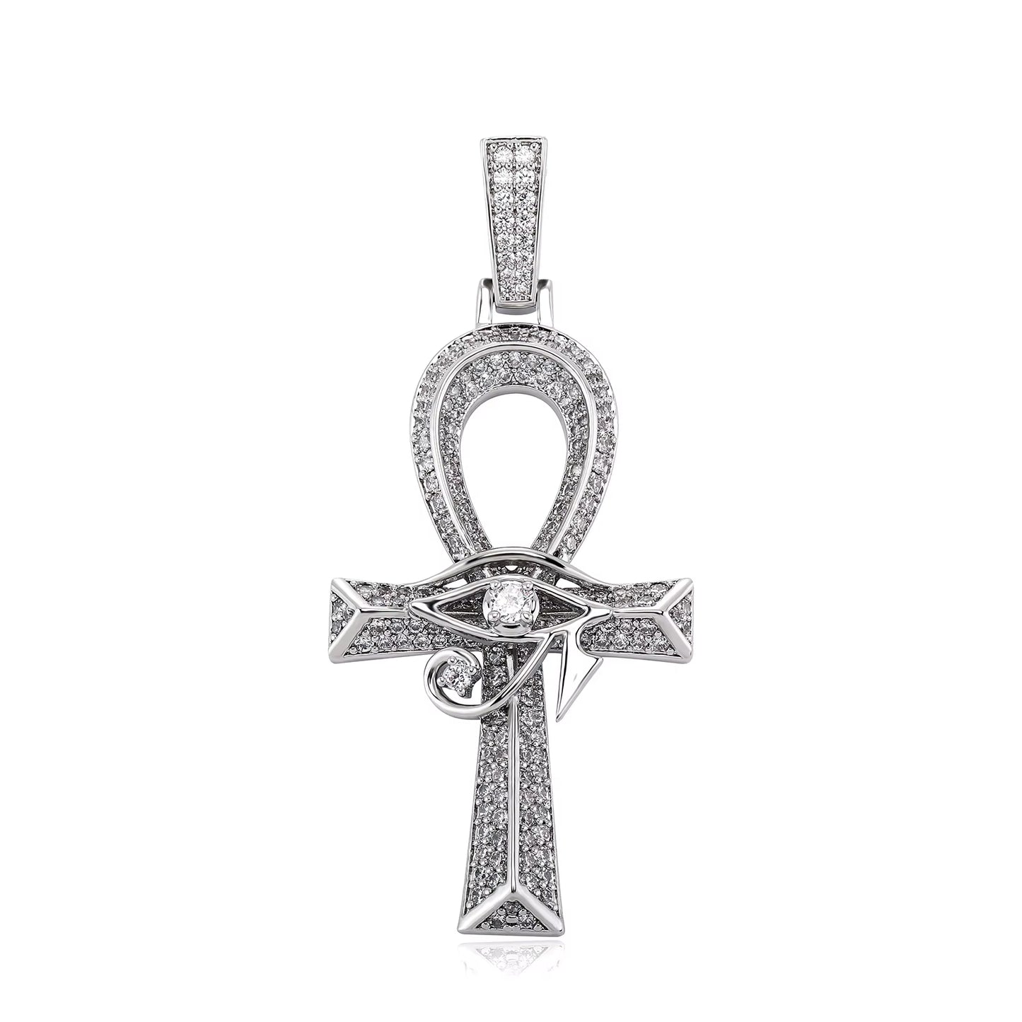 14K Gold Plated Fully Iced Out Monster Pendant for Men Boys Women Bling 5A CZ Simulated Diamond Hip Hop Rapper Chain Pendant