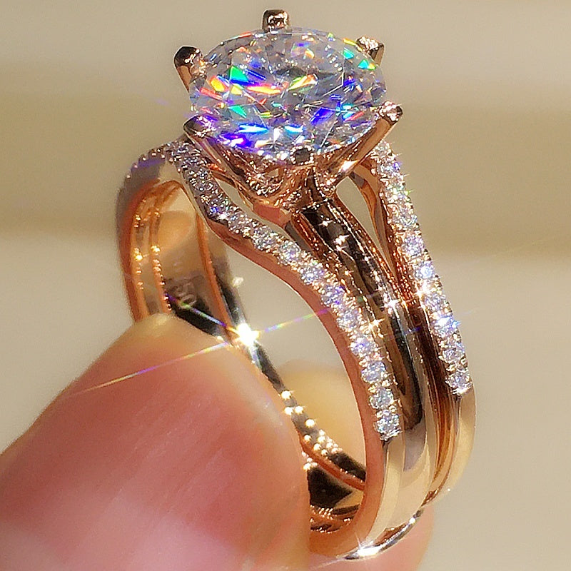 2.5CT Lab Grown Diamond Engagement/Bridal Ring Set