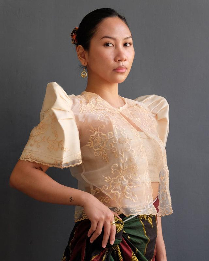 Cream Butterfly Sleeve Bolero