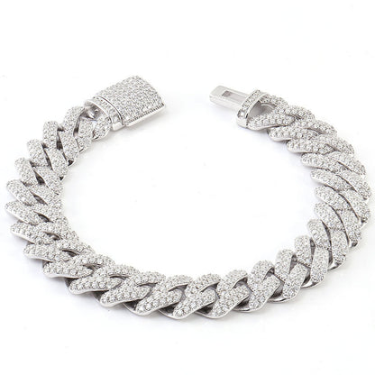 VVS 18mm Moissanite Cuban Link Bracelet Elite
