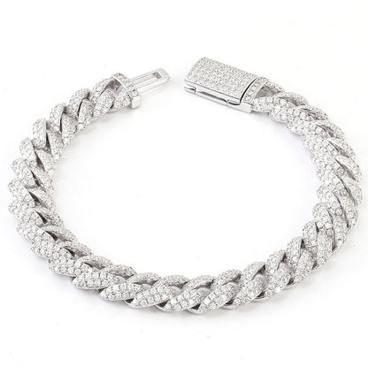 VVS 18mm Moissanite Cuban Link Bracelet Elite