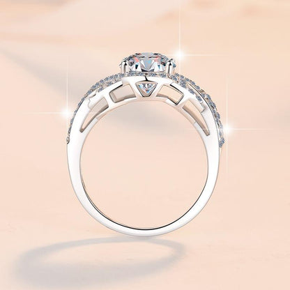 #19 (Baby Breath) 925 Sterling Silver Synethic Moissanite Ring