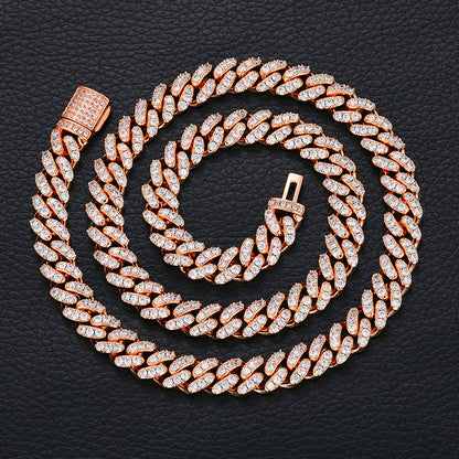 8mm VVS Moissanite Iced Out Cuban Link