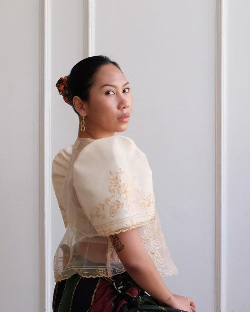 Cream Butterfly Sleeve Bolero