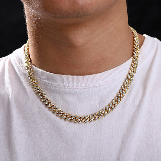 8mm VVS Moissanite Iced Out Cuban Link