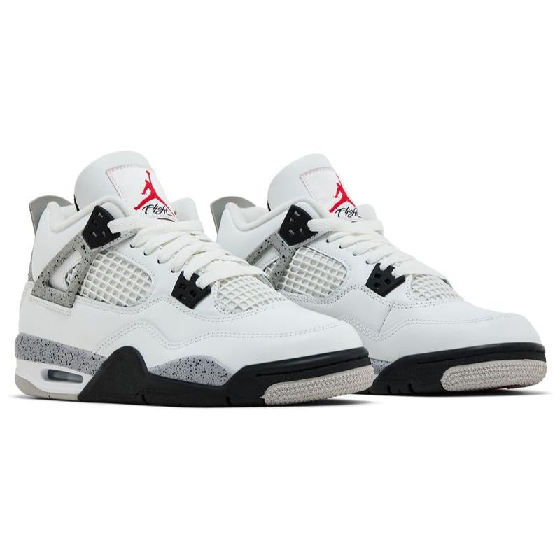 Nike Air Jordan 4 Retro White Cement IB4171-100 GS & Women'S Fashion Sneaker New