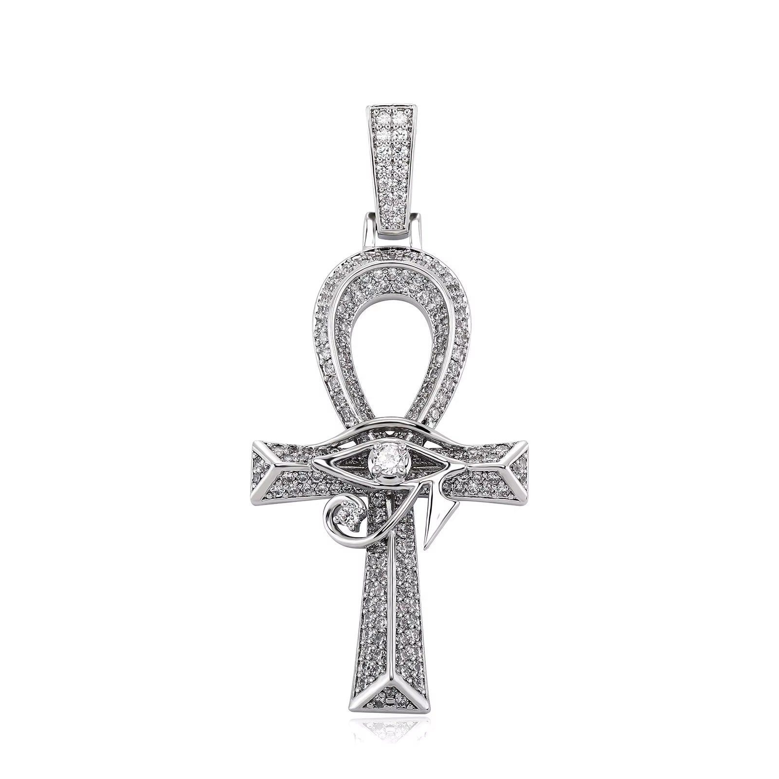 14K Gold Plated Fully Iced Out Monster Pendant for Men Boys Women Bling 5A CZ Simulated Diamond Hip Hop Rapper Chain Pendant