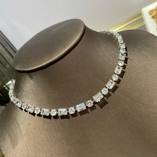 Lab Grown Diamond Elegant Hand Cut Siwa Necklace