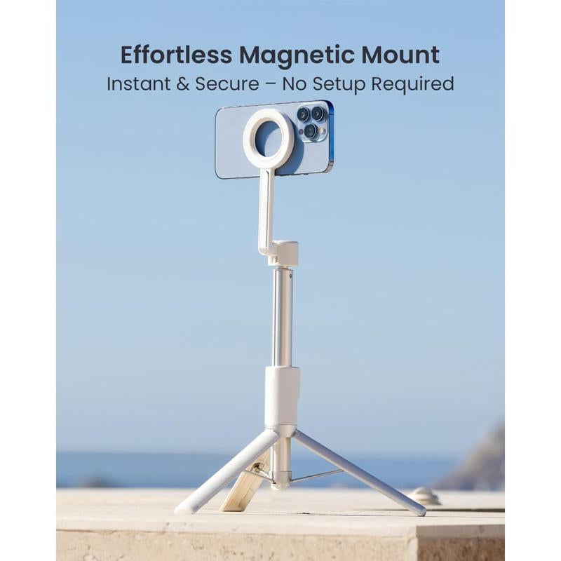 Magnetic Selfie Stick Tripod for Iphone, 64” Phone Tripod for Magsafe, Travel Tripod Stand with Remote for Cell Phone Iphone 16 Pro Max
