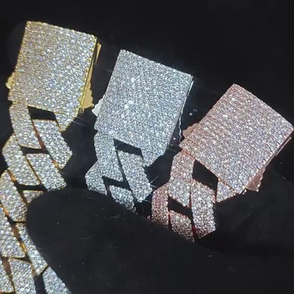 BRAND NEW 2025 VVS BUST DOWN DIAMOND LAB ICED OUT CUBAN LINK